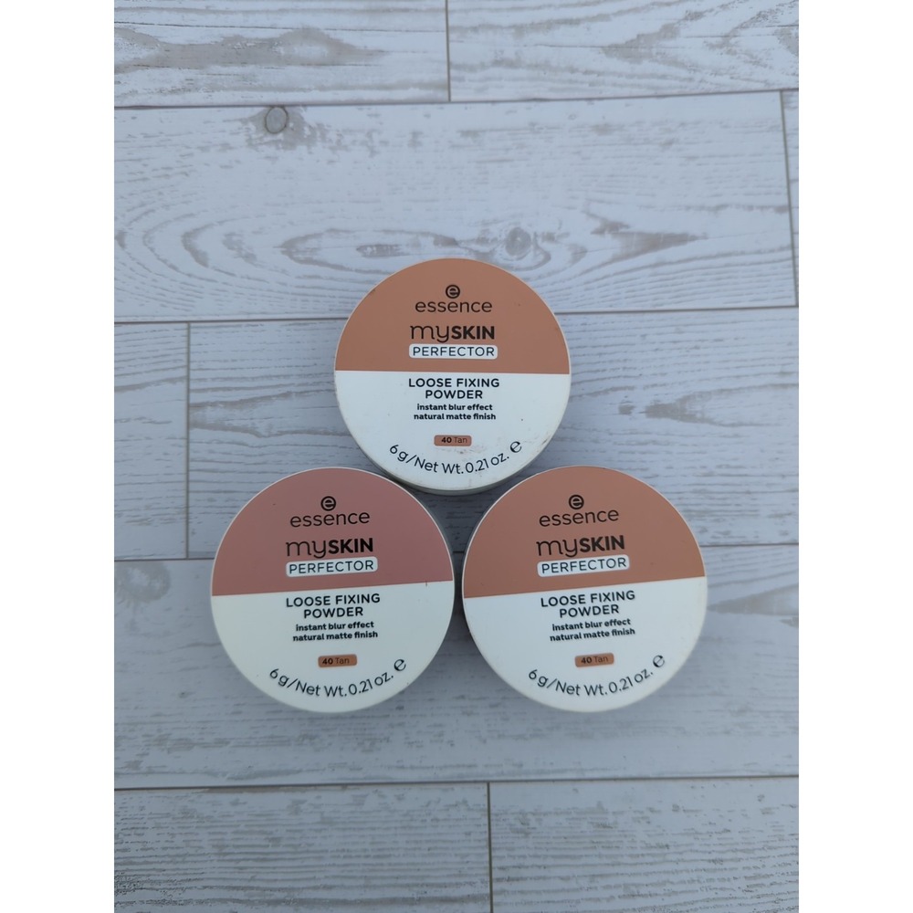 Essence My Skin Perfector Loose Fixing Powder 40 Tan New, Sealed, Lot Of 3